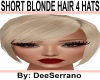 SHORT BLONDE HAIR 4 HAT