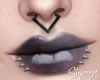 S Lipstick Gothic Black