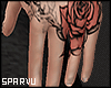 s. Hands Tattoos Rose