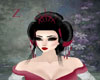 Geisha Hair Blk Red Autu