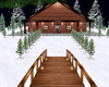 Snow Xmas Lake House