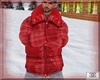 Red Plaid Winter Coat
