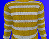 Yellow Striped Sweater M