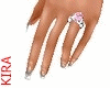*k*Pink Diamond Wed Ring