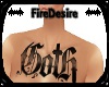 FD Goth Chest Tattoo 