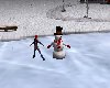 Winter - Skating Snowman