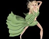 (k) green windblown gown