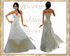 @ivory wedding dress