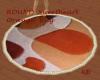 *KR-Orange rug Round