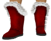 Red Boot White Fur {F}