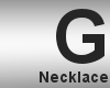 L- Glen necklace black