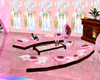 pink bunny couch set