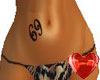 69 Belly tattoo