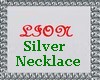 Lion silver necklace
