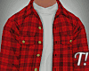 T! Red Flannel w/White