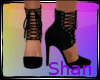 *SF* Lace-up Black heels