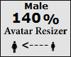 Avatar scaler 140% Male