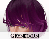 Dark purple hairstyle