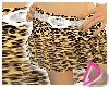 ~D Leopard ruffle skirt
