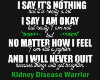 Kidney Disease Warrior