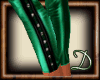 [D] Leather Pants, Green
