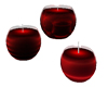 RED OVAL CANDLES