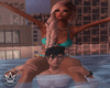♕ Swimming Couple