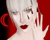 ☾ Nails w/ ring wine