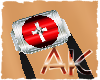 (AK)Silver/red cross[M]