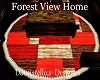 forest view round rug