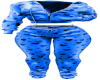 2Pc Blue Hrt Sweat Set