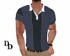 blue polo shirt