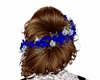 Ginger Hair Blue Flowers