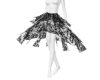 BLACK LACE SKIRT VZ12DFG