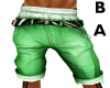 [BA] Green Belted Shorts