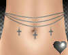 Gothic Cross Belly Chain