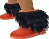 Black Orange Snow boots*