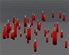 Floating candles red