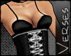 -V- Ruffled Corset White
