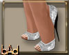 Silver Sequin Heels