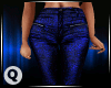 Leather Blu Shimmer Pant