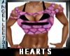 NEW- HEARTS  2PC TOP