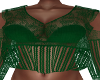 Valie Green Lace Top