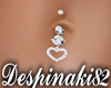 Ds Heart Belly Piercing