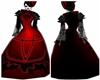 Gothic witch blk/red