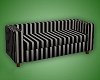 Grey/Black Striped Couch