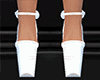 diamond bow white shoes