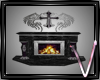 Silver Gothic Fireplace