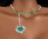 EMERALD*HEART* NECKLACE