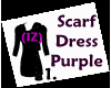 (IZ) Scarf Dress Purple